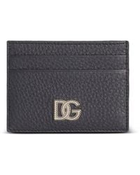 Dolce & Gabbana - Dolce & Gabbana Calfskin Card Holder With Logo - Lyst