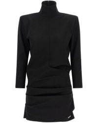 The Attico - Structured Shoulder Dress - Lyst
