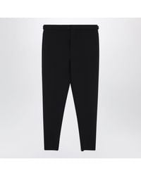 Loewe - Stretch Wool Blend Trousers - Lyst