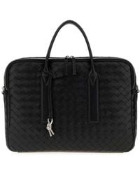 Bottega Veneta - Leather Getaway Briefcase - Lyst