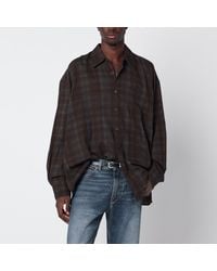 Our Legacy - Borrowed Checked Cotton Shirt - Lyst