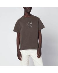Brain Dead - Vintage-Effect T-Shirt With Embroidered Logo - Lyst