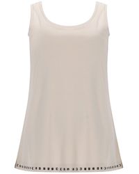Max Mara - Sleeveless Cotton Top - Lyst