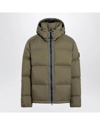 Stone Island - Military Ripstop Nylon Zip-Up Down Jacket - Lyst
