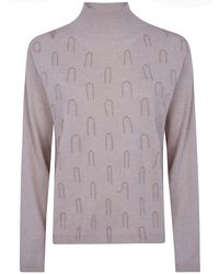 Fabiana Filippi - Platinum Turtle Neck Sweater - Lyst