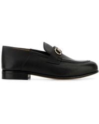 Ferragamo - Salvatore Leather Ottone Loafers - Lyst