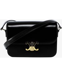 Celine - Triomphe Classique Leather Shoulder Bag - Lyst