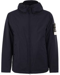 Stone Island - Soft Shell-R Hooded Jacket - Lyst
