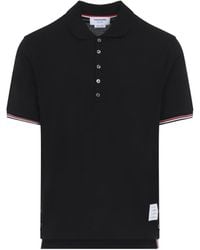 Thom Browne - Rwb Striped Short-Sleeve Polo - Lyst