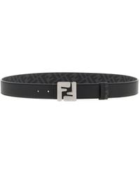 Fendi - 'Squared Ff' Reversible Belt - Lyst