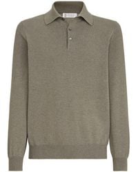 Brunello Cucinelli - Cashmere Knit Polo Shirt - Lyst