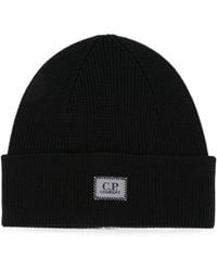 C.P. Company - C.P.Company Logo Beanie - Lyst