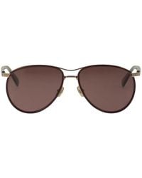 Brunello Cucinelli - Titanium Aviator Sunglasses With Polarised Lenses - Lyst