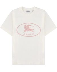 Burberry - Graphic Cotton T-Shirt - Lyst