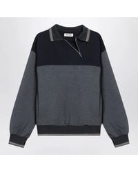 Miu Miu - Sweatshirt With Zip Anthracite - Lyst