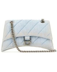 Balenciaga - Denim Crush S Shoulder Bag - Lyst