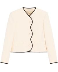 Valentino - Wool And Silk Blend Jacket - Lyst