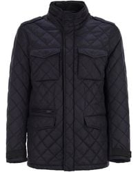 Herno - Field Jacket With Diamond Quilting - Lyst