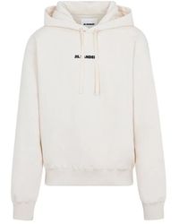 Jil Sander - Logo Cotton Hoodie - Lyst