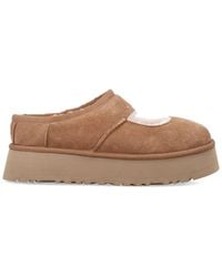 UGG - Chestnut Suede Leather Bea Mary Jane Slippers - Lyst