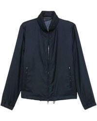 Giorgio Armani - Cashmere And Silk Blend Blouson Jacket - Lyst
