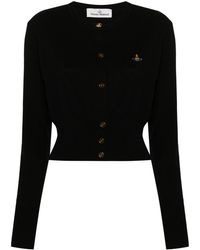 Vivienne Westwood - Cotton And Cashmere Cropped Cardigan - Lyst