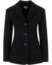 Loewe - Wool Blend Blazer - Lyst