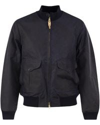Manifattura Ceccarelli - Waxed Cotton Bomber Jacket - Lyst