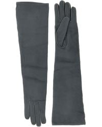 Agnona - Long Leather Gloves - Lyst