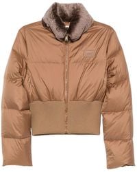 Fendi - High Collar Zip Front Jacket - Lyst