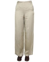Alysi - Satin Trousers - Lyst