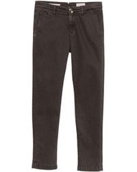 Jacob Cohen - Logo-Patch Straight-Leg Trousers - Lyst