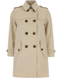 Burberry - Sand Gabardine Trench Coat - Lyst