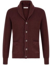 Brunello Cucinelli - Malfilé Cotton Cardigan - Lyst