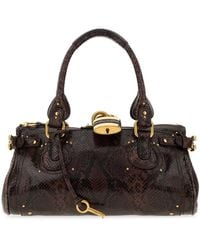 Chloé - Printed Leather Paddington Shoulder Bag - Lyst