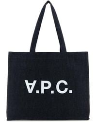 A.P.C. - Daniela Denim Shopping Bag - Lyst