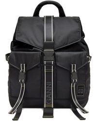 Ganni - Polyamide Polyurethane Backpack - Lyst