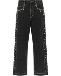 Isabel Marant - 'Jorian' Jeans With Embroideries - Lyst