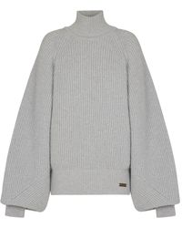 Balmain - Batwing Ribbed Knit Pull - Lyst