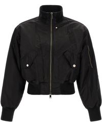 Entire studios Moto Bomber Jacket in Black for Men | Lyst