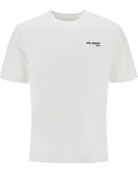 Axel Arigato - Organic Cotton Crew Neck T-Shirt With Discreet Logo - Lyst