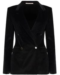 0205 Tagliatore - Double-Breasted Velvet Jacket - Lyst
