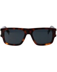 Saint Laurent - Sunglasses Sl 659 002 Havana Crystal/19/145 - Lyst