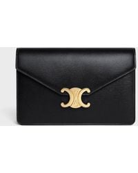 Celine - Calf Skin Margo Wallet On Chain - Lyst