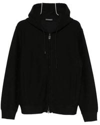Emporio Armani - Cotton Blend Hoodie - Lyst