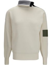 Loewe - High-Neck Wool Sweater - Lyst