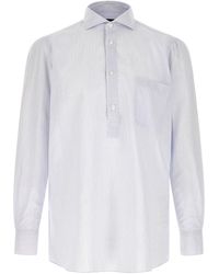 Finamore 1925 - Porto Shirt And Blouse Light Blue - Lyst