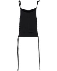 Balenciaga - Lace-Up Tank Top - Lyst