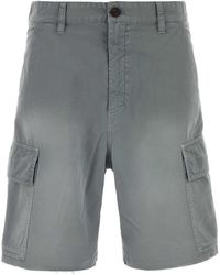 Miu Miu - Twill Bermuda Shorts - Lyst