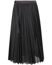 Sacai - Spun Organza Skirt - Lyst
